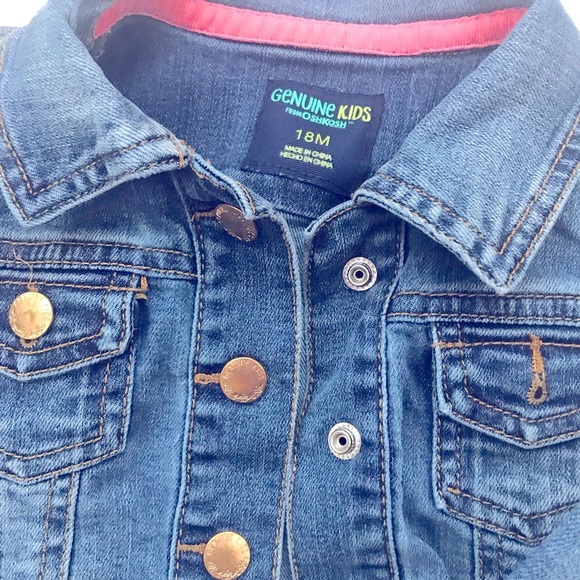 Oshkosh Genuine kids Jean jacket 18 month - Picture 3 of 3